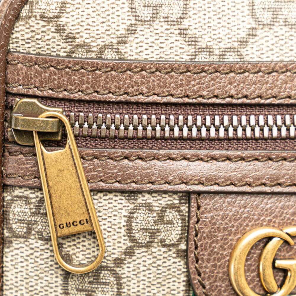 GUCCI Authentic Brown Leather Shoulder Bag - Picture 5 of 9